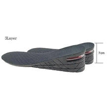 Load image into Gallery viewer, Unisex Height Increase Air Cushion 3-9cm Height Adjustable Cut Shoe Heel Insert Makes You Taller Foot Shoes Support