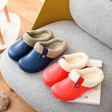 Load image into Gallery viewer, Unisex Home Shoes Winter Clogs Indoor Plush Warm Slippers Sandals For Women New Fashion Footwear Soft Slides Cozy Indoor Outdoor Knit Slipper Clog With Plush Warm Fur Lining Slippers For Women