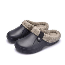 Load image into Gallery viewer, Unisex Home Shoes Winter Clogs Indoor Plush Warm Slippers Sandals For Women New Fashion Footwear Soft Slides Cozy Indoor Outdoor Knit Slipper Clog With Plush Warm Fur Lining Slippers For Women