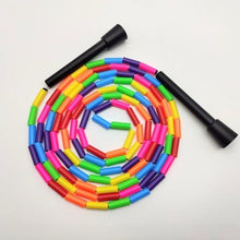 Load image into Gallery viewer, Unisex Jump Rope Stripe Ropes With Plastic Handles For Any Skill Level Sports Segmented Jump Rope For Outdoor Fitness Gym Men Women Kids Best For Sports Outdoors Jumping Rope 2.9m