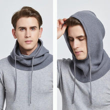 Load image into Gallery viewer, Unisex Knit Scarf Hood Hat Winter Women Cashmere Beanie Bonnet Lady Wool Neck Protect Balaclava Skellies Men Hooded Fashion Balaclava Shawl Women Winter Hat Soft Knitted Hooded Neck Collar Cap Beanie Hat Warm Scarf Unisex Bonnet Hooded Sc