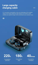 Load image into Gallery viewer, Unisex Lightweight Wireless Headphones Bluetooth 5.1 Headphones Waterproof Sport Earphone Headset Bluetooth Earpiece Sports Headphones Wireless Wearable Music Player Sweatproof Workout Portable Headphones LED Smart Screen Display Design