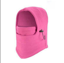 Load image into Gallery viewer, Unisex Polar Fleece Hood Hat Casual Beanie Ski Snow Cap Snood Scarf Warmer Thermal Neckerchief Drawstring Soft Balaclava Pullover Knitted Beanie for Adults Men Women Ski Caps New Balaclava Party Mask Hat Caps For Skiing Bicycle Cycling Outdoor Headwarmer