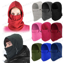 Load image into Gallery viewer, Unisex Polar Fleece Hood Hat Casual Beanie Ski Snow Cap Snood Scarf Warmer Thermal Neckerchief Drawstring Soft Balaclava Pullover Knitted Beanie for Adults Men Women Ski Caps New Balaclava Party Mask Hat Caps For Skiing Bicycle Cycling Outdoor Headwarmer