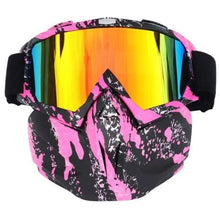 Load image into Gallery viewer, Unisex Snowboard Glasses Snowmobile Skiing Goggles For Men Women Windproof Sunglasses With Detachable Mask