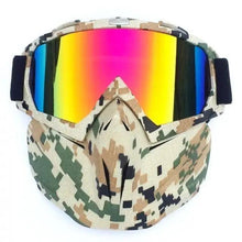 Load image into Gallery viewer, Unisex Snowboard Glasses Snowmobile Skiing Goggles For Men Women Windproof Sunglasses With Detachable Mask