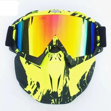 Load image into Gallery viewer, Unisex Snowboard Glasses Snowmobile Skiing Goggles For Men Women Windproof Sunglasses With Detachable Mask
