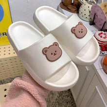 Load image into Gallery viewer, Unisex Summer Slippers Beach Slides Flip Flops Bear Thick Soled Boys Girls Bathroom Shoes Slides Sandals With Thick Sole Non-Slip Beach Pool Slides Open Toe Style Outdoor Slippers For Men And Women