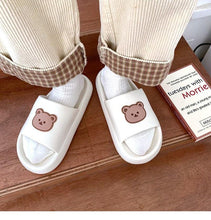 Load image into Gallery viewer, Unisex Summer Slippers Beach Slides Flip Flops Bear Thick Soled Boys Girls Bathroom Shoes Slides Sandals With Thick Sole Non-Slip Beach Pool Slides Open Toe Style Outdoor Slippers For Men And Women