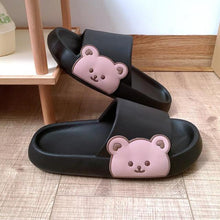 Load image into Gallery viewer, Unisex Summer Slippers Beach Slides Flip Flops Bear Thick Soled Boys Girls Bathroom Shoes Slides Sandals With Thick Sole Non-Slip Beach Pool Slides Open Toe Style Outdoor Slippers For Men And Women