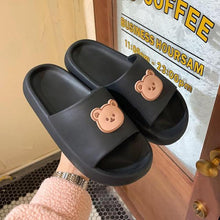 Load image into Gallery viewer, Unisex Summer Slippers Beach Slides Flip Flops Bear Thick Soled Boys Girls Bathroom Shoes Slides Sandals With Thick Sole Non-Slip Beach Pool Slides Open Toe Style Outdoor Slippers For Men And Women
