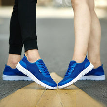 Load image into Gallery viewer, Unisex Summer Sneakers Breathable Casual Shoes Couple Fashion Lace Up Mens Mesh Flats Comfortable Walking Footwear Fashion New Lightweight Casual Sneakers