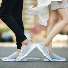 Load image into Gallery viewer, Unisex Summer Sneakers Breathable Casual Shoes Couple Fashion Lace Up Mens Mesh Flats Comfortable Walking Footwear Fashion New Lightweight Casual Sneakers