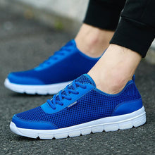 Load image into Gallery viewer, Unisex Summer Sneakers Breathable Casual Shoes Couple Fashion Lace Up Mens Mesh Flats Comfortable Walking Footwear Fashion New Lightweight Casual Sneakers