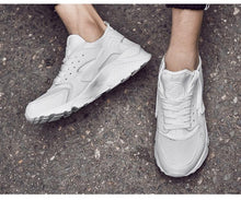 Load image into Gallery viewer, Unisex White Sneakers Mesh Sports Trainers Running Summer Mens Flat Casual Sport Shoes Casual Sports Tennis Road Sneakers Comfortable Modern Design