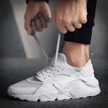 Load image into Gallery viewer, Unisex White Sneakers Mesh Sports Trainers Running Summer Mens Flat Casual Sport Shoes Casual Sports Tennis Road Sneakers Comfortable Modern Design
