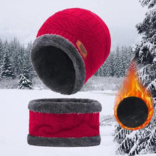 Load image into Gallery viewer, Unisex Winter Scarf Warm Beanies Breathable Hats One Size For Boys Modern Design Cap And Scarf Sets