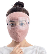 Load image into Gallery viewer, Unisex Winter Warm Mask Face Shield Cycling Caps for Outdoor Fishing Breathable Mask with HD Anti-fog Goggles Fleece Warm Scarf Sport Bandana Scarf Fishing Cycling Hiking Face Cover Neck Balaclava Neck Gaiter Warmer Face Mask