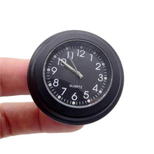 Load image into Gallery viewer, Universal 7/8" Waterproof Chrome Motorcycle Bike Handlebar Mount Quartz Clock Motorcycle Handlebar Clock, Motorcycle Modification Handlebar Mount Waterproof Quartz Clock Watch Accessories Watch Aluminum Luminous Clock Moto Black