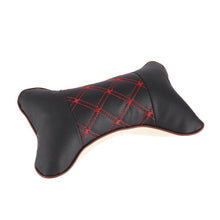 Load image into Gallery viewer, Universal Car Neck Pillows PVC Leather Breathable Mesh Auto Car Neck Rest Headrest Cushion Headrest Pillow Pillow Neck Pillows PU & Cloth Excellent Durability Auto Safety Car Headrest Breathe Seat Head Neck Rest Pillow Universal Fit For All Vehicles