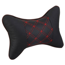 Load image into Gallery viewer, Universal Car Neck Pillows PVC Leather Breathable Mesh Auto Car Neck Rest Headrest Cushion Headrest Pillow Pillow Neck Pillows PU & Cloth Excellent Durability Auto Safety Car Headrest Breathe Seat Head Neck Rest Pillow Universal Fit For All Vehicles