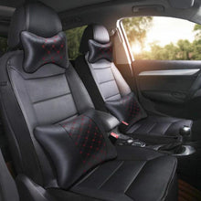 Load image into Gallery viewer, Universal Car Neck Pillows PVC Leather Breathable Mesh Auto Car Neck Rest Headrest Cushion Headrest Pillow Pillow Neck Pillows PU & Cloth Excellent Durability Auto Safety Car Headrest Breathe Seat Head Neck Rest Pillow Universal Fit For All Vehicles