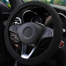 Load image into Gallery viewer, Universal Car Steering Wheel Cover Leather Car steering sleeve Car Accessories Auto Steering-Wheel covers Auto Upholstery Steering Wheel Cover Non-Slip Car Wheel Cover Protector Breathable Microfiber Universal Wheel Cover Wear-resistant Anti-slip Cover
