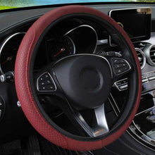 Load image into Gallery viewer, Universal Car Steering Wheel Cover Skid Proof Auto Car Steering Wheel Cover Auto Steering- Wheel Cover Microfiber Leather Viscose Breathable Anti-Slip Anti-Slip Embossing Leather Car-styling Car Accessories