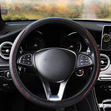 Load image into Gallery viewer, Universal Car Steering Wheel Cover Skid Proof Auto Steering- Wheel Cover Anti-Slip Embossing Leather Auto Car Steering Wheel Cover Auto Steering- Wheel Cover Microfiber Leather Viscose Breathable Anti-Slip Anti-Slip Embossing Car-styling Car Accessories