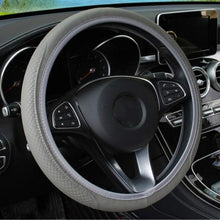 Load image into Gallery viewer, Universal Car Steering Wheel Cover Skid Proof Auto Steering- Wheel Cover Anti-Slip Embossing Leather Auto Car Steering Wheel Cover Auto Steering- Wheel Cover Microfiber Leather Viscose Breathable Anti-Slip Anti-Slip Embossing Car-styling Car Accessories