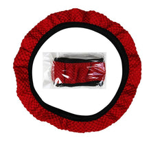 Load image into Gallery viewer, Universal Ice Silk Steering Wheel Cover Wear-resistant Anti-slip Car Accessories Microfiber Breathable Ice Silk Steering Wheel Cover Gear Handbrake Breathable Anti-Slip Warm Steering Wheel Cover Winter Cool Summer Cover Interior
