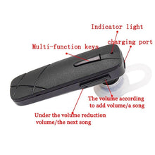 Load image into Gallery viewer, Universal Single Bluetooth Stereo Mini Earphone Handsfree Bluetooth Waterproof Headphone With Mic Ear Hook Gym Workout Sweat Resistance Sport Headset Painless Wearing With Earbuds Comfortable Earphone