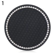 Load image into Gallery viewer, Universal Vehicle Bling Cup Holder Bling Glitter Acrylic Diamond Car Coaster PVC Travel Auto Cup Mats Insert Coaster Anti Slip Crystal Vehicle Bling Car Coasters Pink PVC Travel Auto Cup Holder Insert Coaster Anti Slip Crystal Vehicle Interior Accessories