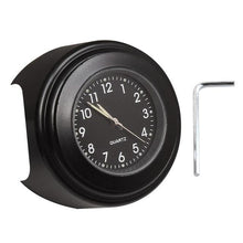 Load image into Gallery viewer, Universal Waterproof 7/8 Motorcycle Bike Handlebar Mount Clock Watch Quartz Watch Motorcycle Handlebar Mount Watch Dial Clock Universal Waterproof Silver Tone Clock Aluminum Luminous Clock For Motorbike