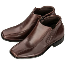 Load image into Gallery viewer, CALDEN Brown Leather Zipper Boots - 3.2 Inches - K99805-1