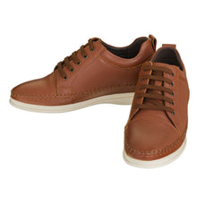 Load image into Gallery viewer, CALTO Casual 3 Inch Leather Elevator Sneakers - Brown - S4313