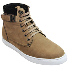 Load image into Gallery viewer, CALTO - T53121 - 2.6 Inches Taller (Nubuck Tan) - High top sneak-boot