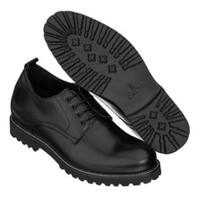 Load image into Gallery viewer, CALTO S9118 - 3" Taller Black Leather Elevator Work Shoes