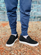 Load image into Gallery viewer, CALTO G63890 3-Inch Taller Lightweight Slip-On Black Sneakers