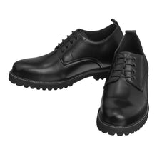 Load image into Gallery viewer, CALTO S9118 - 3" Taller Black Leather Elevator Work Shoes