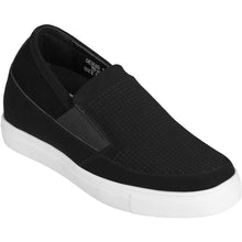 Load image into Gallery viewer, CALTO G63890 3-Inch Taller Lightweight Slip-On Black Sneakers