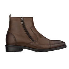 Load image into Gallery viewer, CALTO - S28002 - 2.8 Inches Taller (Dark Brown) - Lightweight - Zipper Boots