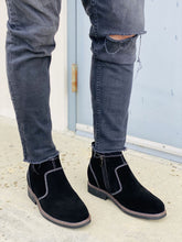 Load image into Gallery viewer, CALTO - Y41082 - 3.2 Inches Taller (Nubuck Black) - Zipper Boots