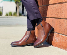 Load image into Gallery viewer, CALTO - S28002 - 2.8 Inches Taller (Dark Brown) - Lightweight - Zipper Boots