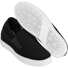 Load image into Gallery viewer, CALTO G63890 3-Inch Taller Lightweight Slip-On Black Sneakers