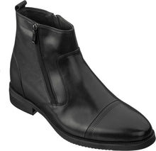 Load image into Gallery viewer, CALTO - S28001 - 3.2 Inches Taller (Black) - Lightweight - Zipper Boots