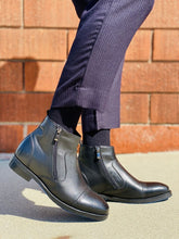 Load image into Gallery viewer, CALTO - S28001 - 3.2 Inches Taller (Black) - Lightweight - Zipper Boots