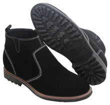 Load image into Gallery viewer, CALTO - Y41082 - 3.2 Inches Taller (Nubuck Black) - Zipper Boots