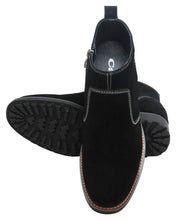 Load image into Gallery viewer, CALTO - Y41082 - 3.2 Inches Taller (Nubuck Black) - Zipper Boots