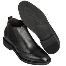 Load image into Gallery viewer, Leather Wing-Tip Ankle Boots - Three Inches - K28802